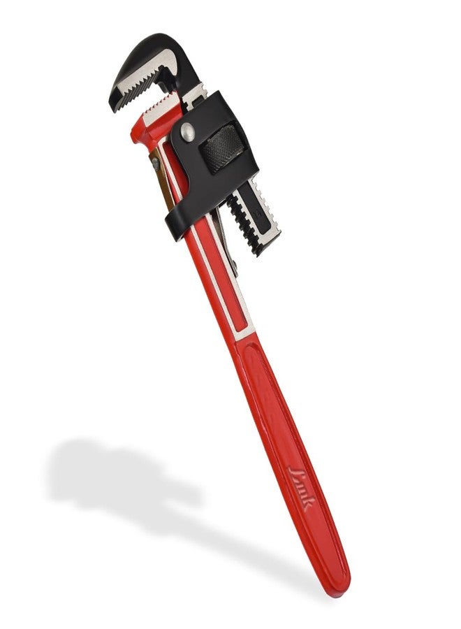 Link Prabal Stillson Type Pipe Wrench 12-Inch with Induction Hardened Teeth and Dip Painted Handle - 300 mm Ideal for || Construction || Heavy-Duty Applications for Industrial & Professional Use - Image 2